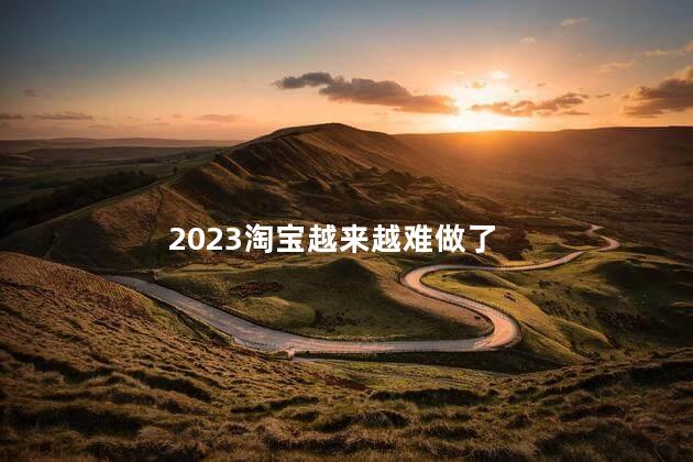 2023淘宝越来越难做了