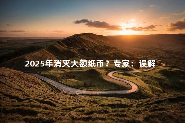 2025年消灭大额纸币？专家：误解