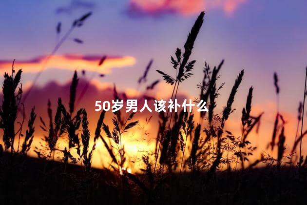 50岁男人该补什么