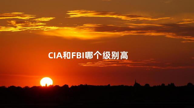 CIA和FBI哪个级别高