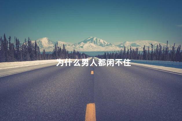 为什么男人都闲不住