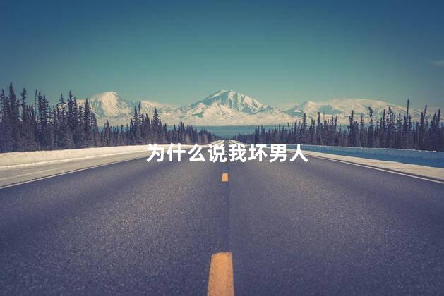 为什么说我坏男人
